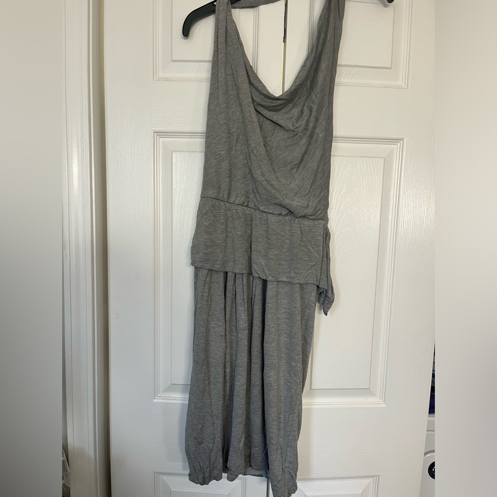 MaxMara Grey Over the neck dress